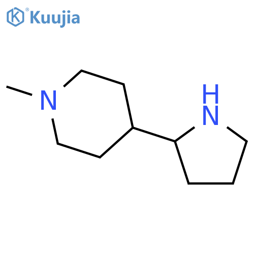 1-Methyl-4-(2-pyrrolidinyl)piperidine structure
