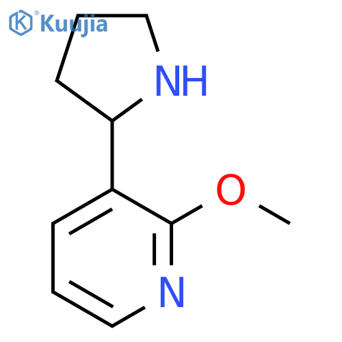 2-METHOXY-3-(PYRROLIDIN-2-YL)PYRIDINE structure