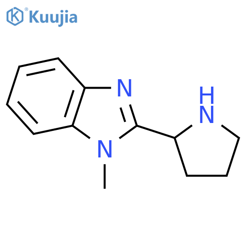 1-Methyl-2-pyrrolidin-2-yl-1H-benzoimidazole structure