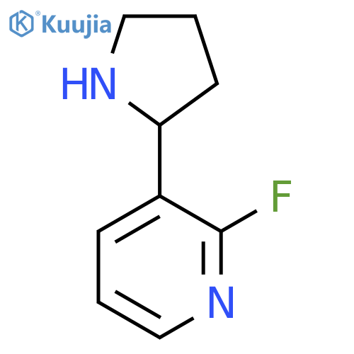 2-fluoro-3-(pyrrolidin-2-yl)pyridine structure