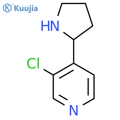 3-chloro-4-(pyrrolidin-2-yl)pyridine structure