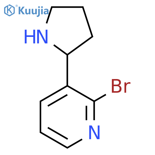 2-Bromo-3-(pyrrolidin-2-yl)pyridine structure
