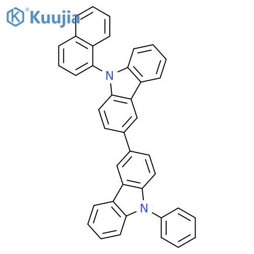 3,3'-BI-9H-CARBAZOLE, 9-(1-NAPHTHALENYL)-9'-PHENYL- structure