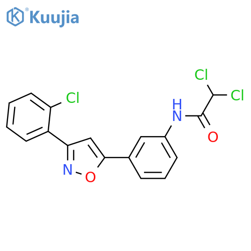 ACETAMIDE, 2,2-DICHLORO-N-[3-[3-(2-CHLOROPHENYL)-5-ISOXAZOLYL]PHENYL]- structure