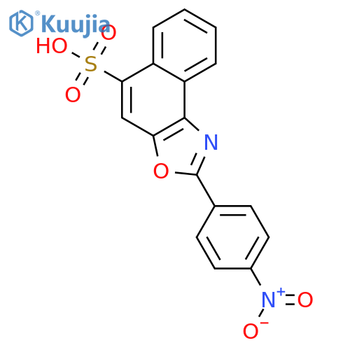 Naphth[1,2-d]oxazole-5-sulfonic acid, 2-(4-nitrophenyl)- structure