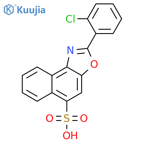 Naphth[1,2-d]oxazole-5-sulfonic acid, 2-(2-chlorophenyl)- structure