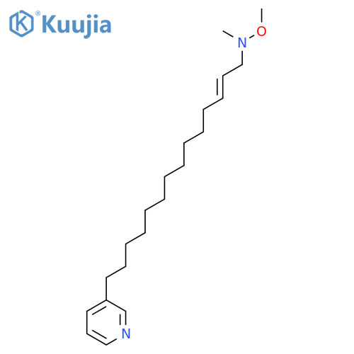 2-Tetradecen-1-amine, N-methoxy-N-methyl-14-(3-pyridinyl)-, (2E)- structure