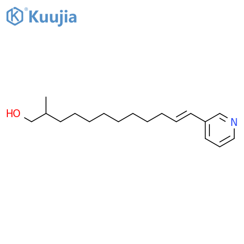 11-DODECEN-1-OL, 2-METHYL-12-(3-PYRIDINYL)-, (11E)- structure