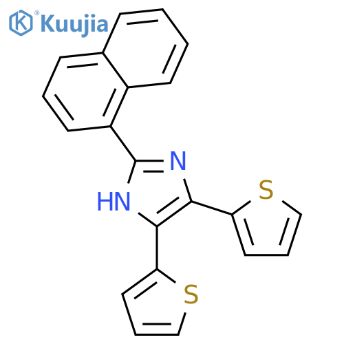 1H-Imidazole, 2-(1-naphthalenyl)-4,5-di-2-thienyl- structure
