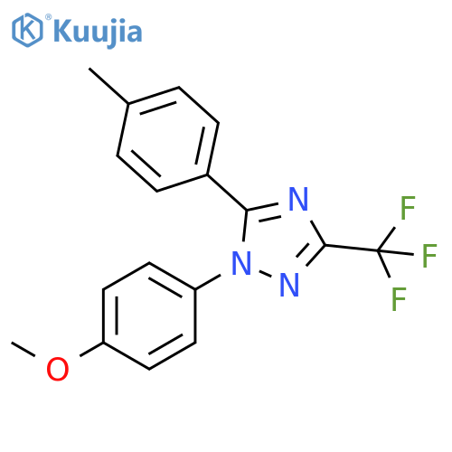 1H-1,2,4-Triazole,1-(4-methoxyphenyl)-5-(4-methylphenyl)-3-(trifluoromethyl)- structure