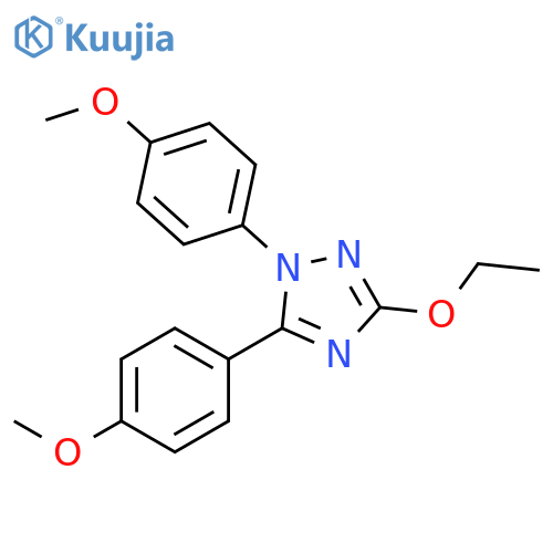 1H-1,2,4-Triazole, 3-ethoxy-1,5-bis(4-methoxyphenyl)- structure