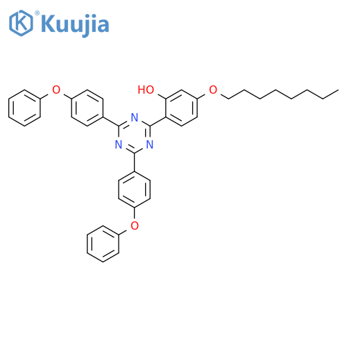 PHENOL, 2-[4,6-BIS(4-PHENOXYPHENYL)-1,3,5-TRIAZIN-2-YL]-5-(OCTYLOXY)- structure