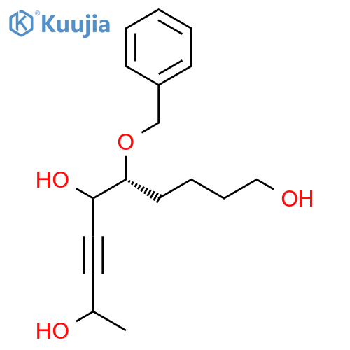 7-Decyne-1,6,9-triol, 5-(phenylmethoxy)-, (5R)- structure