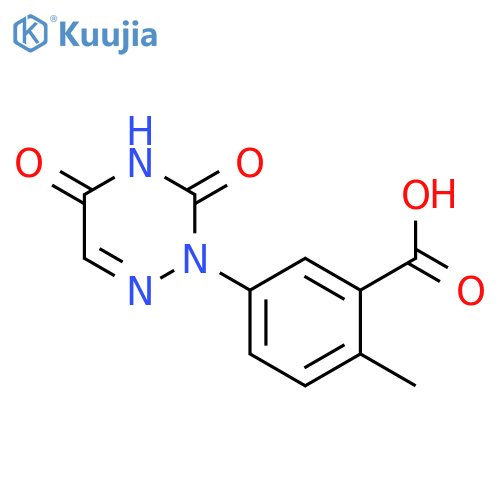 Benzoic acid, 5-(4,5-dihydro-3,5-dioxo-1,2,4-triazin-2(3H)-yl)-2-methyl- structure