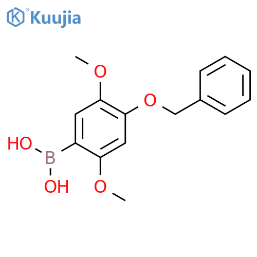 Boronic acid, [2,5-dimethoxy-4-(phenylmethoxy)phenyl]- structure