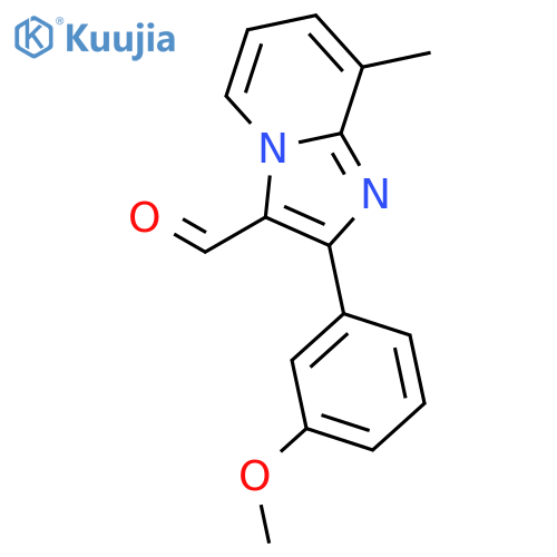 2-(3-Methoxyphenyl)-8-methylimidazo1,2-apyridine-3-carbaldehyde structure