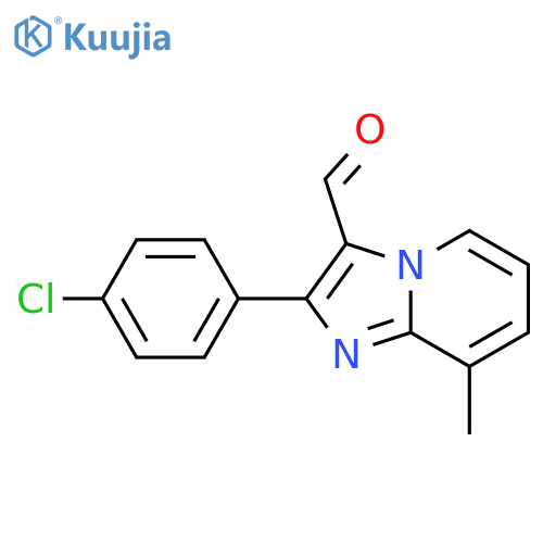 2-(4-Chlorophenyl)-8-methylimidazo1,2-apyridine-3-carbaldehyde structure