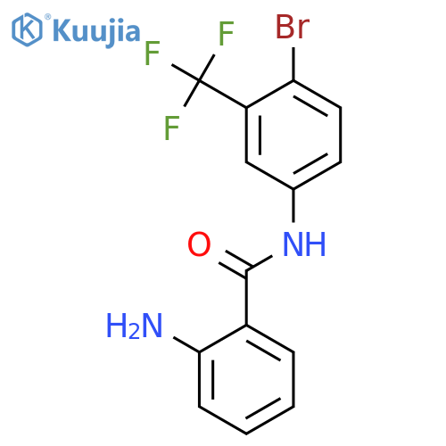 Benzamide, 2-amino-N-[4-bromo-3-(trifluoromethyl)phenyl]- structure
