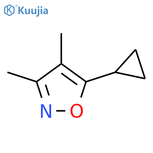 Isoxazole, 5-cyclopropyl-3,4-dimethyl- structure
