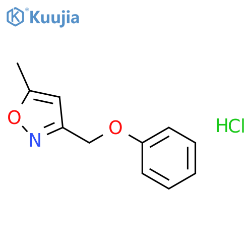 Isoxazole, 5-methyl-3-(phenoxymethyl)-, hydrochloride structure