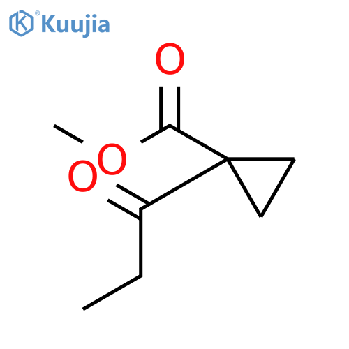 methyl 1-propanoylcyclopropane-1-carboxylate structure