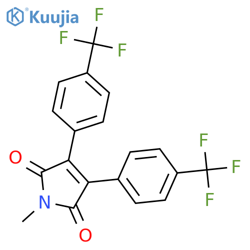 1H-Pyrrole-2,5-dione, 1-methyl-3,4-bis[4-(trifluoromethyl)phenyl]- structure