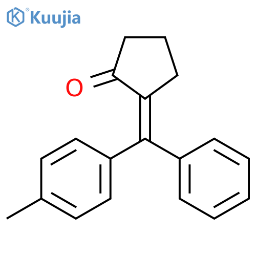 Cyclopentanone, 2-[(4-methylphenyl)phenylmethylene]-, (2Z)- structure
