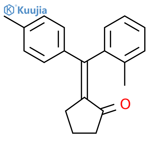 Cyclopentanone, 2-[(2-methylphenyl)(4-methylphenyl)methylene]-, (2E)- structure