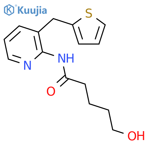 Pentanamide, 5-hydroxy-N-[3-(2-thienylmethyl)-2-pyridinyl]- structure