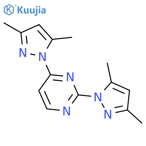 Pyrimidine,2,4-bis(3,5-dimethyl-1H-pyrazol-1-yl)- structure