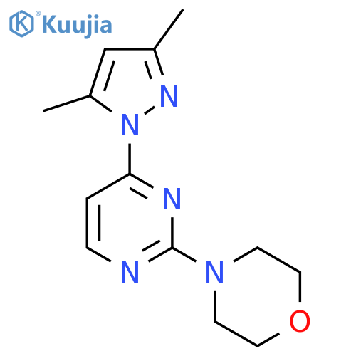 4-[4-(3,5-dimethylpyrazol-1-yl)pyrimidin-2-yl]morpholine structure