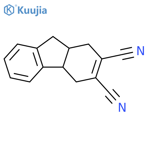 1H-Fluorene-2,3-dicarbonitrile, 4,4a,9,9a-tetrahydro- structure