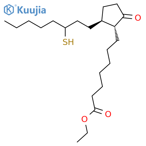 PROSTAN-1-OIC ACID, 15-MERCAPTO-9-OXO-, ETHYL ESTER structure