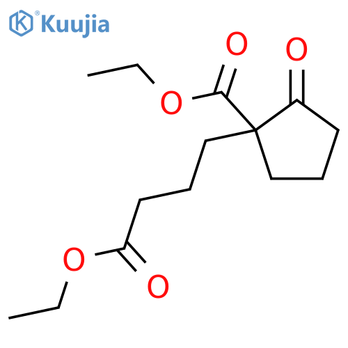 Cyclopentanebutanoic acid, 1-(ethoxycarbonyl)-2-oxo-, ethyl ester structure