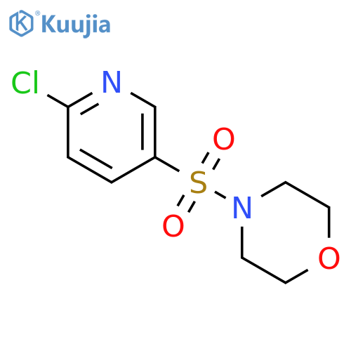 4-[(6-chloropyridin-3-yl)sulfonyl]morpholine structure