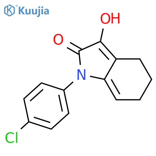 2H-Indol-2-one, 1-(4-chlorophenyl)-1,4,5,6-tetrahydro-3-hydroxy- structure