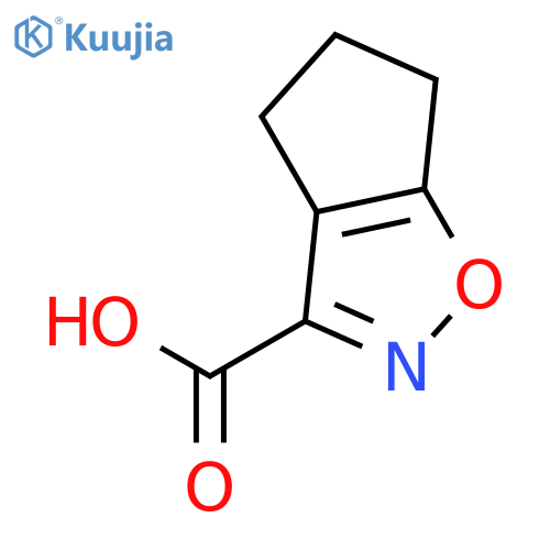 5,6-dihydro-4H-cyclopenta[d]isoxazole-3-carboxylic acid structure