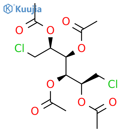 D-Mannitol, 1,6-dichloro-1,6-dideoxy-, tetraacetate structure