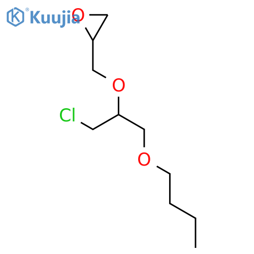 Oxirane, [[2-butoxy-1-(chloromethyl)ethoxy]methyl]- structure