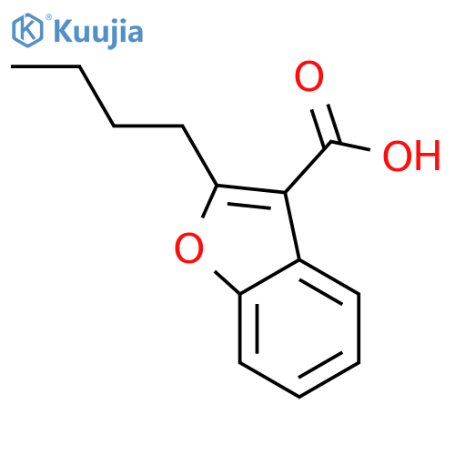 2-butyl-1-benzofuran-3-carboxylic acid structure