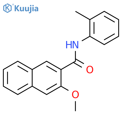 3-methoxy-N-(2-methylphenyl)naphthalene-2-carboxamide structure