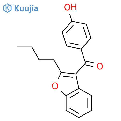 2-Butyl-3-(4-hydroxybenzoyl)benzofuran structure