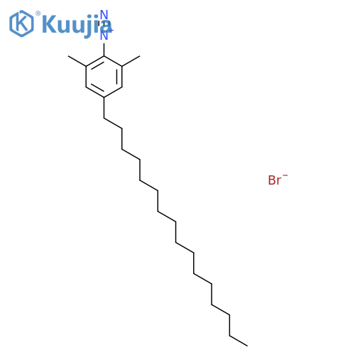 BENZENEDIAZONIUM, 4-HEXADECYL-2,6-DIMETHYL-, BROMIDE structure
