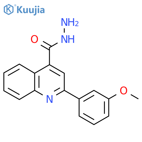 2-(3-Methoxyphenyl)quinoline-4-carbohydrazide structure