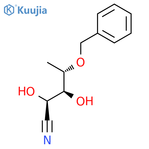 L-Xylononitrile, 5-deoxy-4-O-(phenylmethyl)- structure