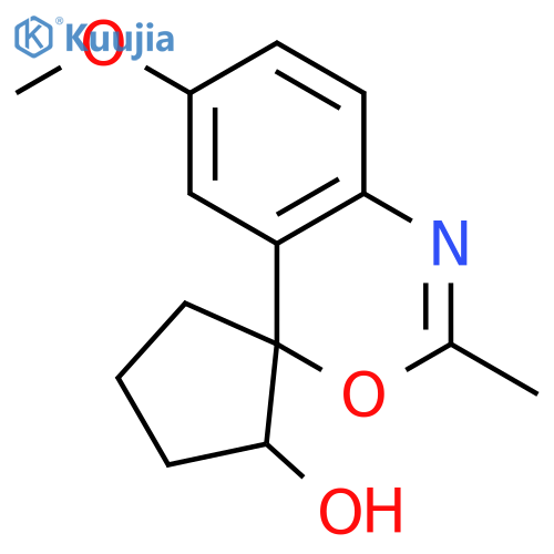 Spiro[4H-3,1-benzoxazine-4,1'-cyclopentan]-2'-ol, 6-methoxy-2-methyl- structure