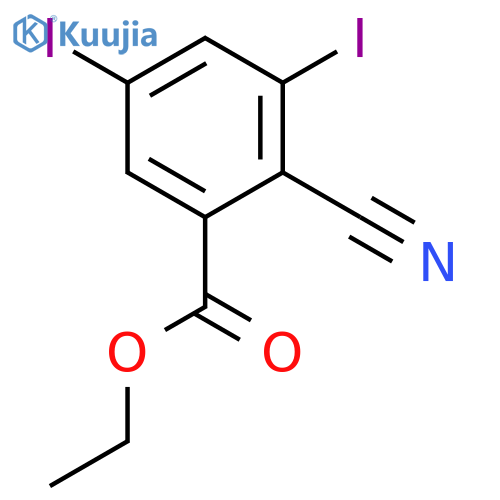 BENZOIC ACID, 2-CYANO-3,5-DIIODO-, ETHYL ESTER structure