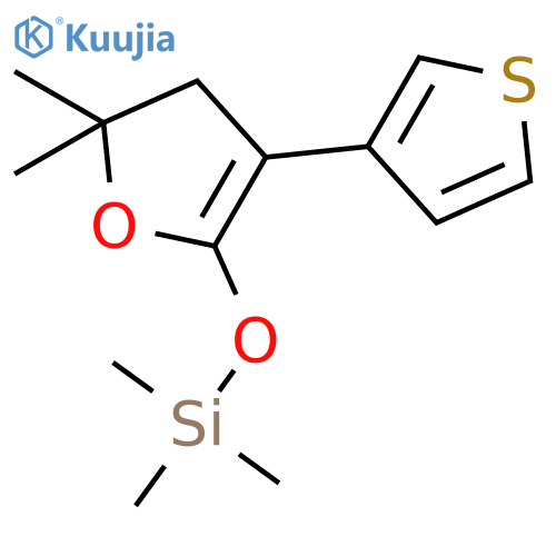 Silane, [[4,5-dihydro-5,5-dimethyl-3-(3-thienyl)-2-furanyl]oxy]trimethyl- structure