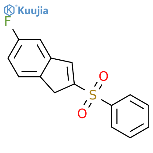1H-Indene, 5-fluoro-2-(phenylsulfonyl)- structure