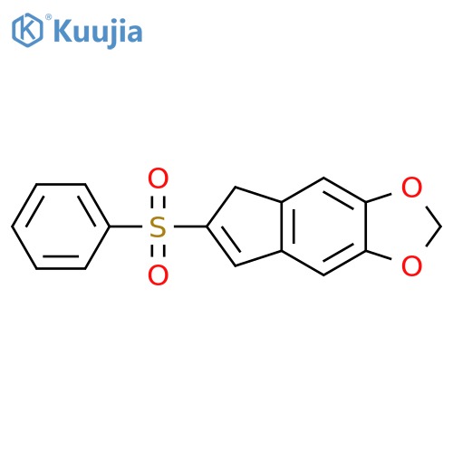 5H-INDENO[5,6-D]-1,3-DIOXOLE, 6-(PHENYLSULFONYL)- structure